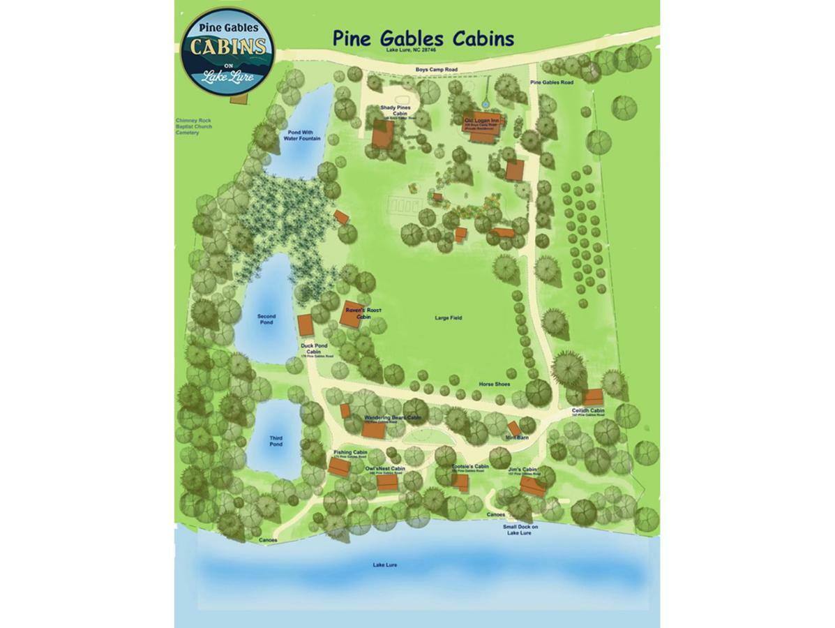 Pine Gables Cabins Villa Lake Lure Exterior photo